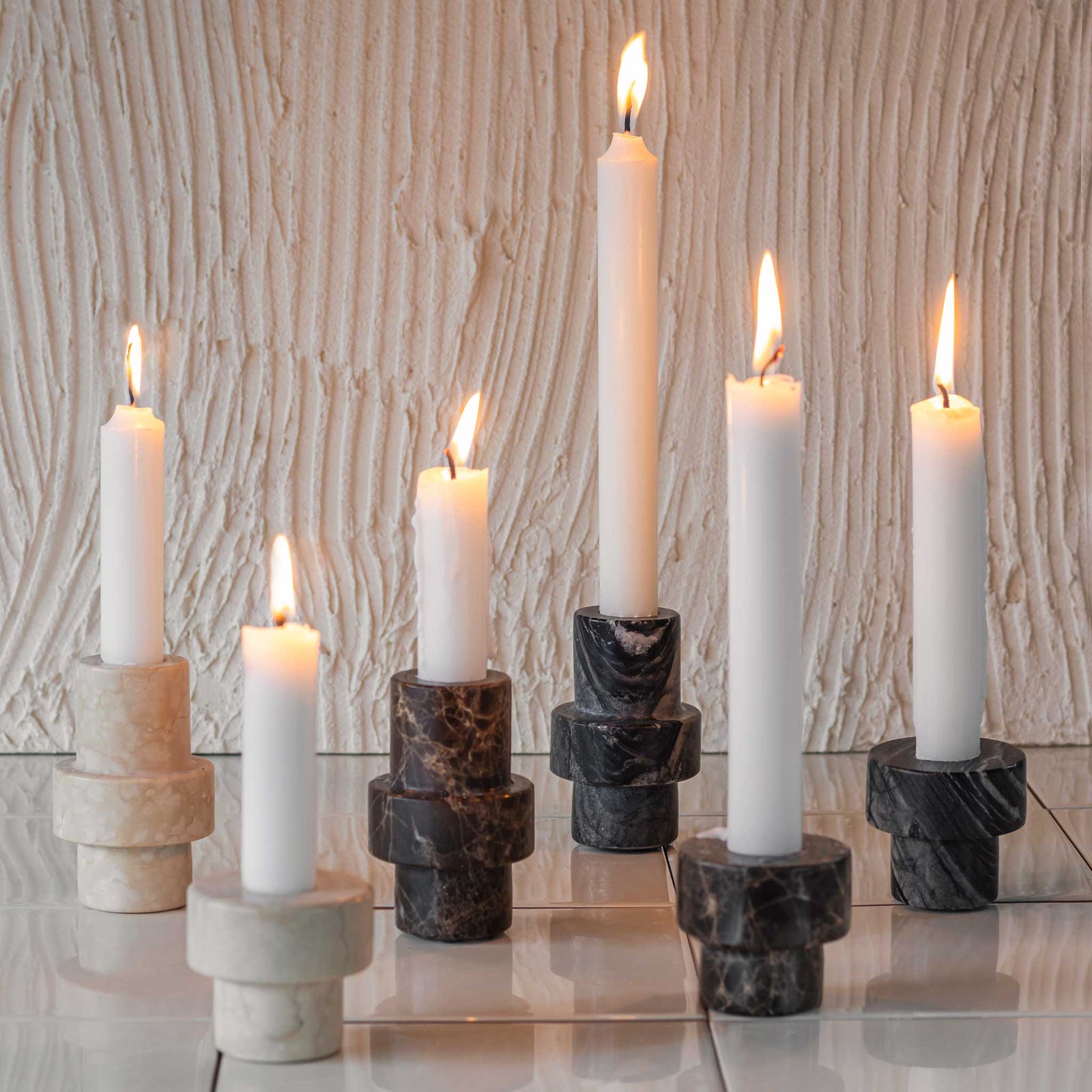 大理石品 marble candle holder 未使用品 MARBLE candleholder, small, Sand – Mette Ditmer - International