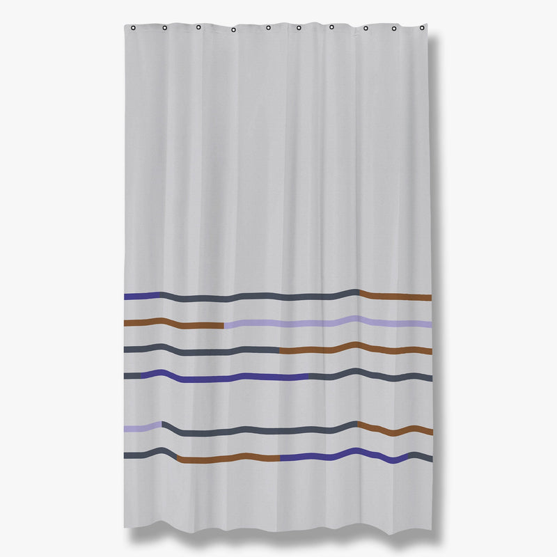 MIKADO Shower curtain, light grey