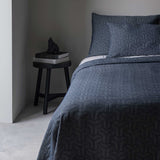 MONO Bed Cover, midnight blue