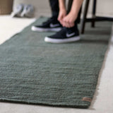 RIBBON jute rug, dust green