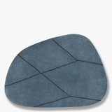 SHAPE rug large, stone blue