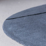 SHAPE rug small, stone blue
