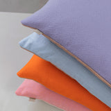 SPECTRUM cushion, peach/light blue