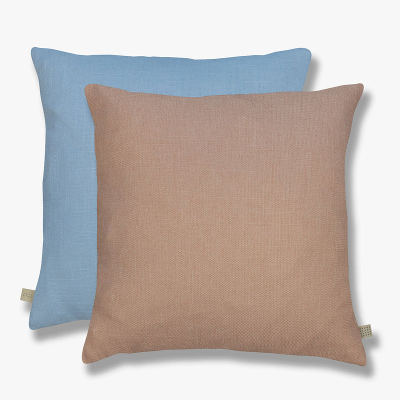 SPECTRUM cushion, peach/light blue