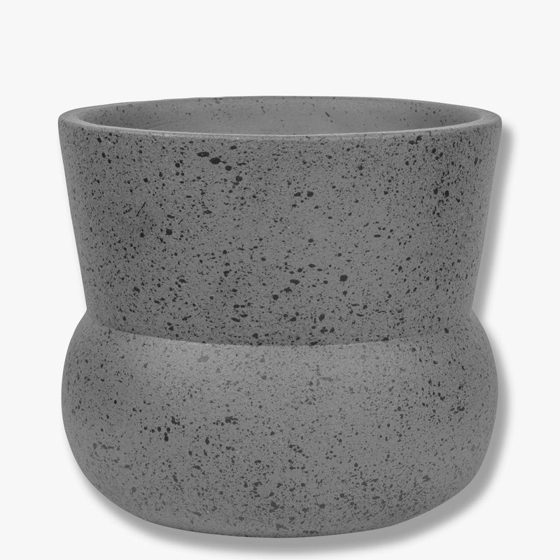 STONE flower pot, grey