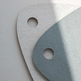 TWIN placemat, Slate blue / Light grey